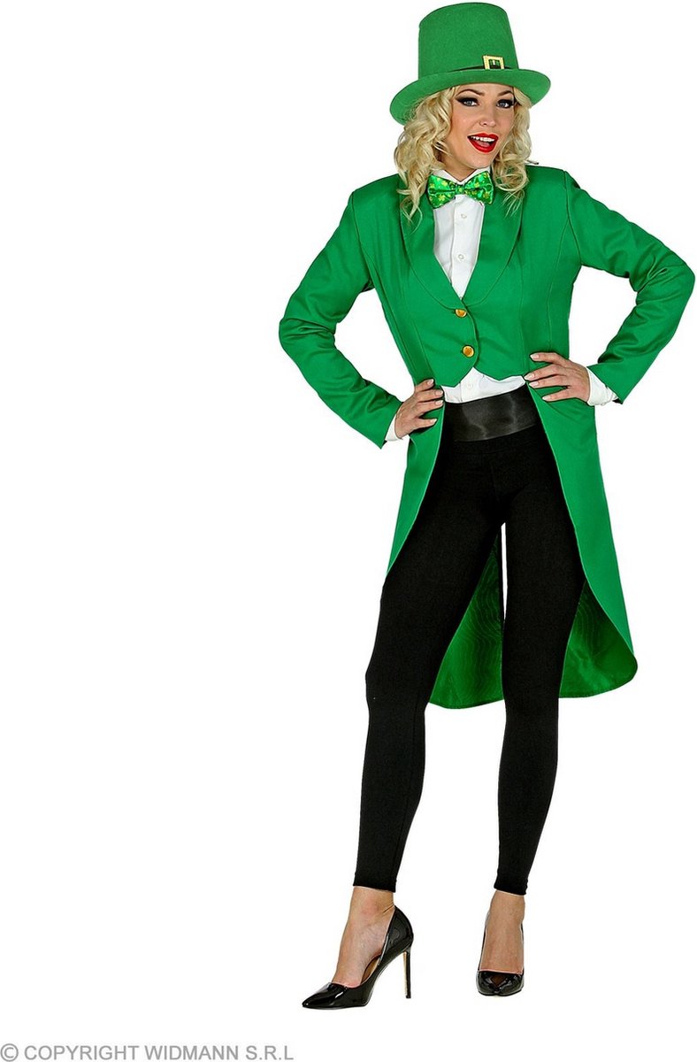 Trol & Goblin & Leprechaun Kostuum | Groen Als Gras Slipjas Vrouw | Large | Carnaval kostuum | Verkleedkleding
